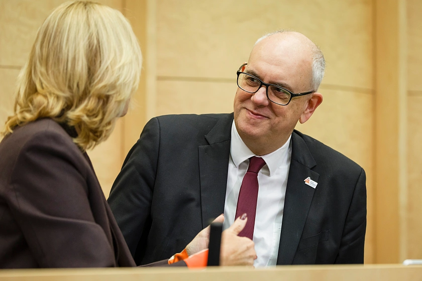 vl. Direktorin Rettler, Bundesratspräsident Bovenschulte