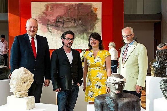 Foto: (v.l.): Staatssekretär Ulrich Kelber, Frank Laukötter, Staatsrätin Ulrike Hiller, Hans-Henning Hoff © Jürgen Sendel Foto: (v.l.): Staatssekretär Ulrich Kelber, Frank Laukötter, Staatsrätin Ulrike Hiller, Hans-Henning Hoff © Jürgen Sendel