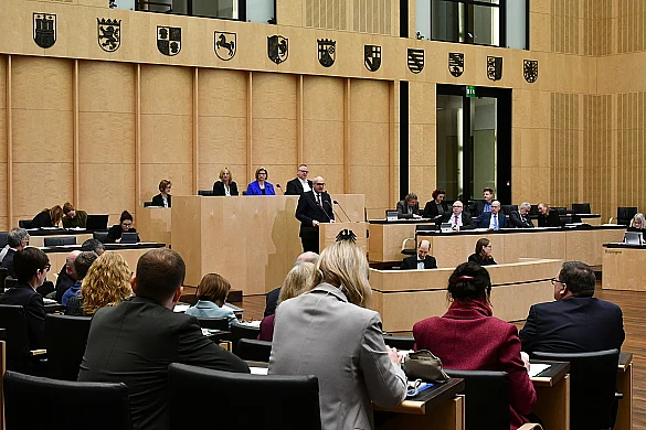 Blick in das Bundesratsplenum. Blick in das Bundesratsplenum.