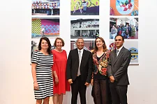 Das Foto zeigt (von links nach rechts): Staatsrätin Ulrike Hiller, Prof. Wiebke Ahrndt (Übersee-Museum Bremen), Botschafter Andreas Guibeb (Namibia), Bürgermeisterin Karoline Linnert und den Gesandten der südafrikanischen Botschaft, Adv. Mohamed Cassimjee | Foto: BBEE Das Foto zeigt (von links nach rechts): Staatsrätin Ulrike Hiller, Prof. Wiebke Ahrndt (Übersee-Museum Bremen), Botschafter Andreas Guibeb (Namibia), Bürgermeisterin Karoline Linnert und den Gesandten der südafrikanischen Botschaft, Adv. Mohamed Cassimjee | Foto: BBEE
