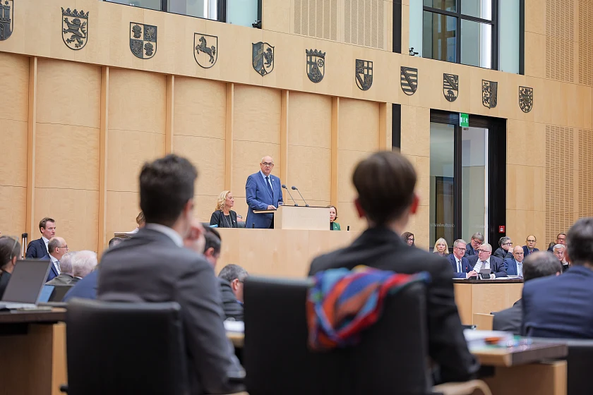 Zu sehen ist Bundesratspräsident Dr. Bovenschulte