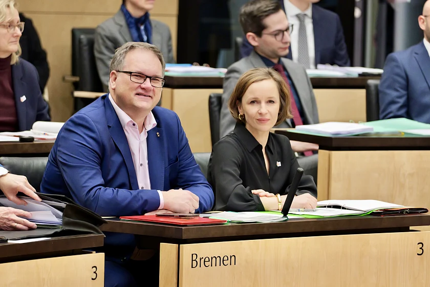 Bürgermeister Björn Fecker und Staatsrätin Nancy Böhning