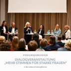Podiumsdiskussion mit Gästen.