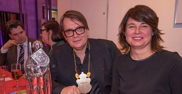 Neuer Kohlk&ouml;nig Sven Regener mit Staatsr&auml;tin Ulrike Hiller