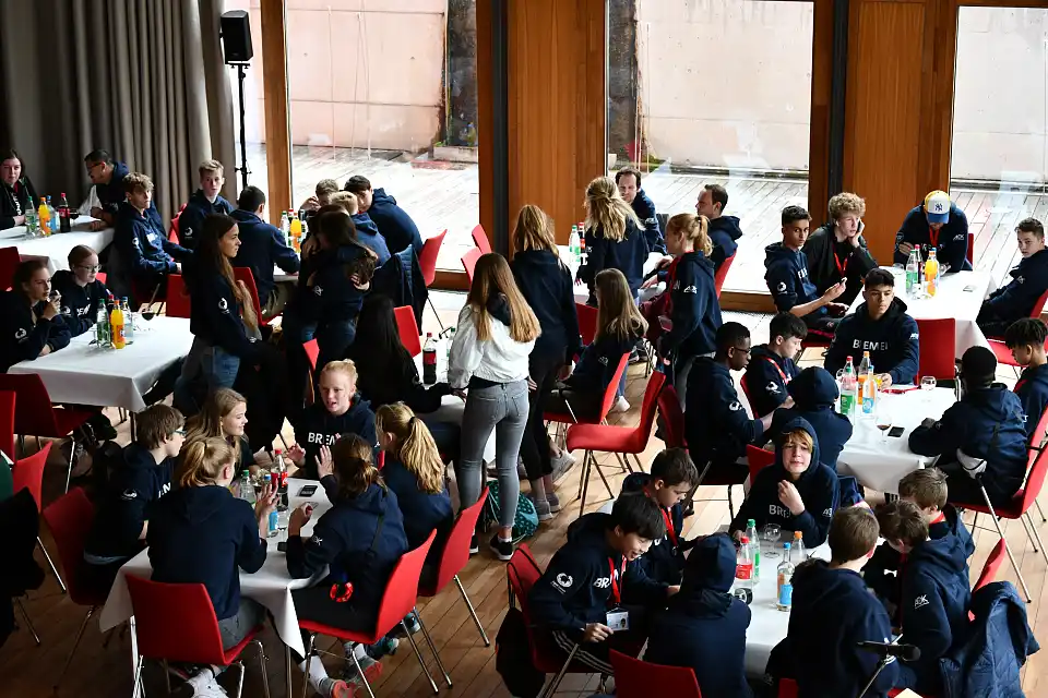 bremisches Team von "Jugend trainiert f&uuml;r Olympia" in Berlin