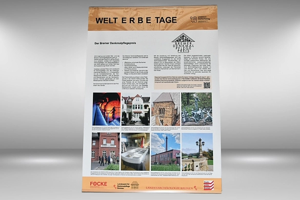 Bilder zur Ausstellung die an der Wand der Landesvertretung Bremen hängen. Es geht um das Bremer Rathaus. Bilder zur Ausstellung die an der Wand der Landesvertretung Bremen hängen. Es geht um das Bremer Rathaus.